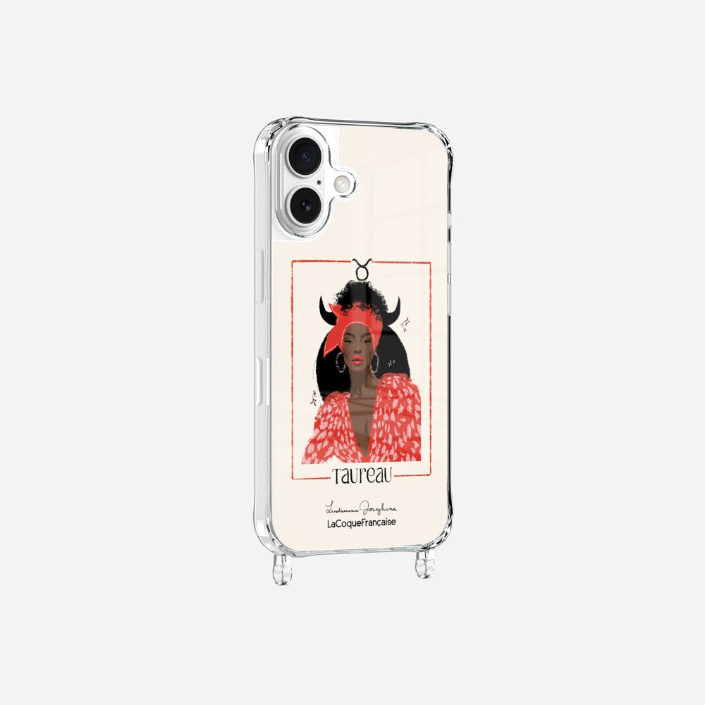 Coque LUDIVINE JOSEPHINE X LCF Anneaux Imprimee Taureau