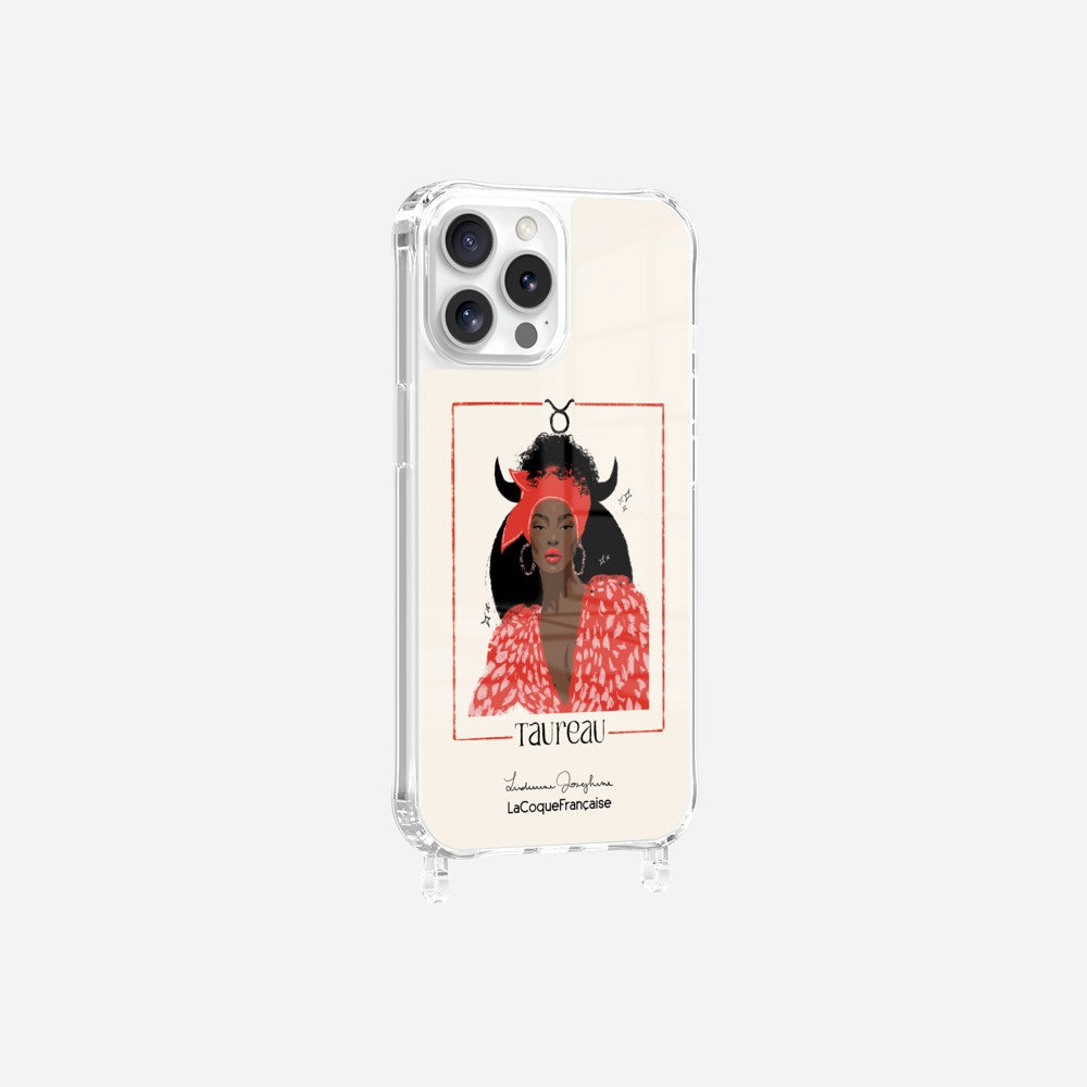 Coque LUDIVINE JOSEPHINE X LCF Anneaux Imprimee Taureau