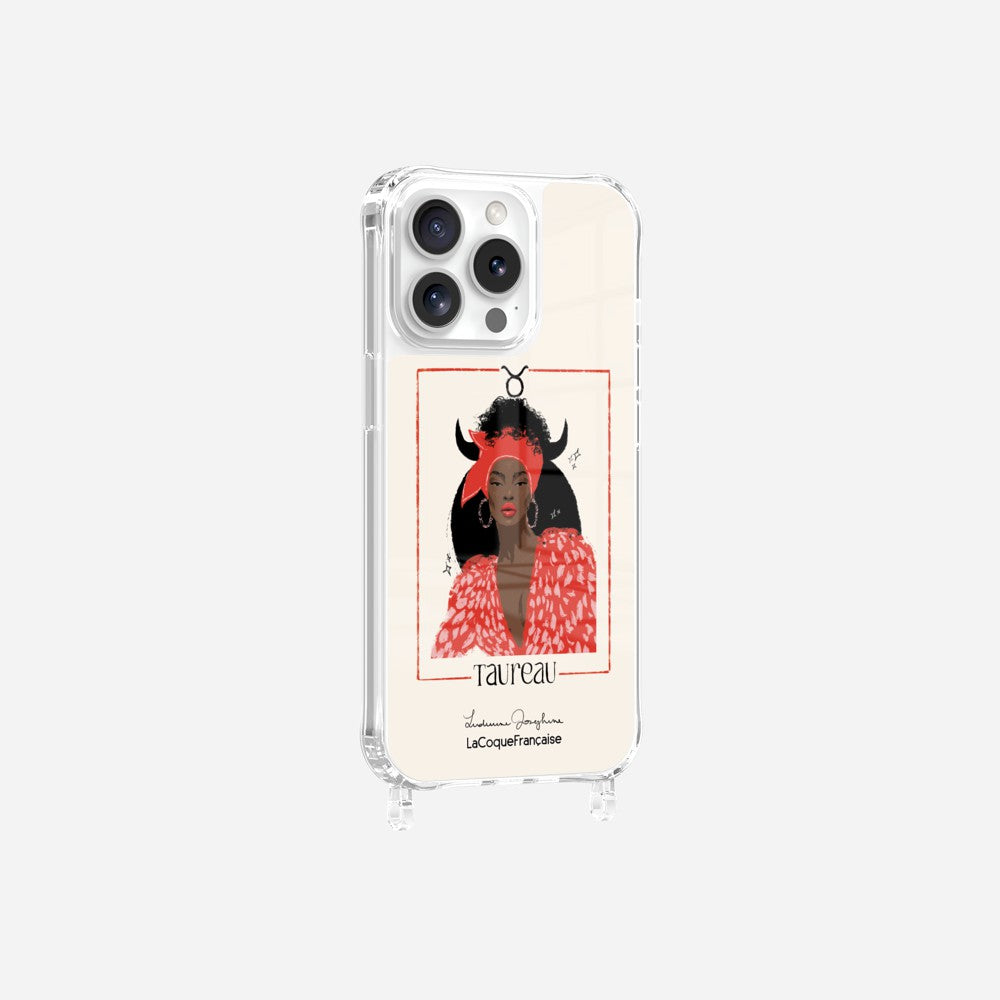 Coque LUDIVINE JOSEPHINE X LCF Anneaux Imprimee Taureau