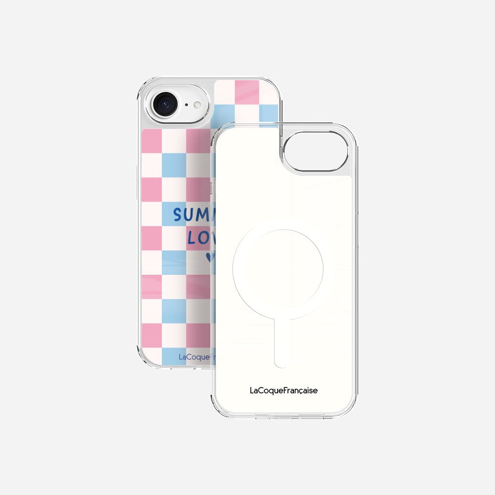 Coque Sans Anneaux Imprimee Summer Love Bleu
