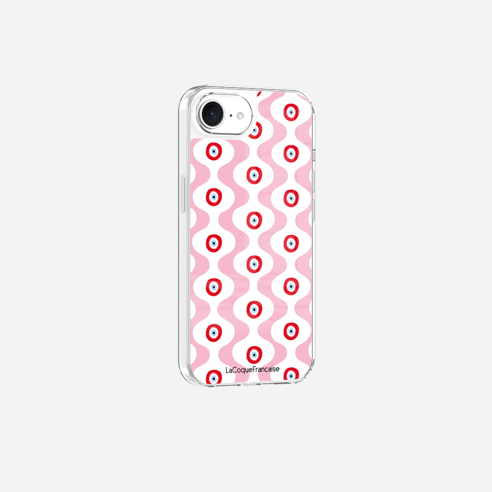 Coque Sans Anneaux Imprimee Vagues Rose
