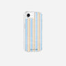 Coque Sans Anneaux Imprimee Rayure Bleue