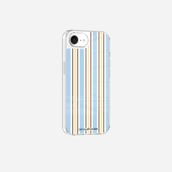 Coque Sans Anneaux Imprimee Rayure Bleue