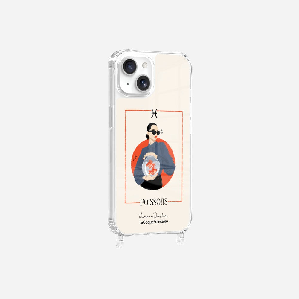 Coque LUDIVINE JOSEPHINE X LCF Anneaux Imprimee Poisson