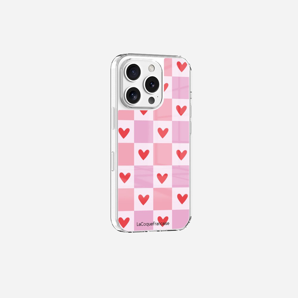 Heart Plaid Printed Ringless Case