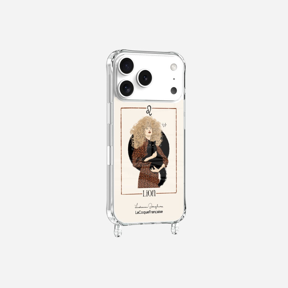 Coque LUDIVINE JOSEPHINE X LCF Anneaux Imprimee Lion