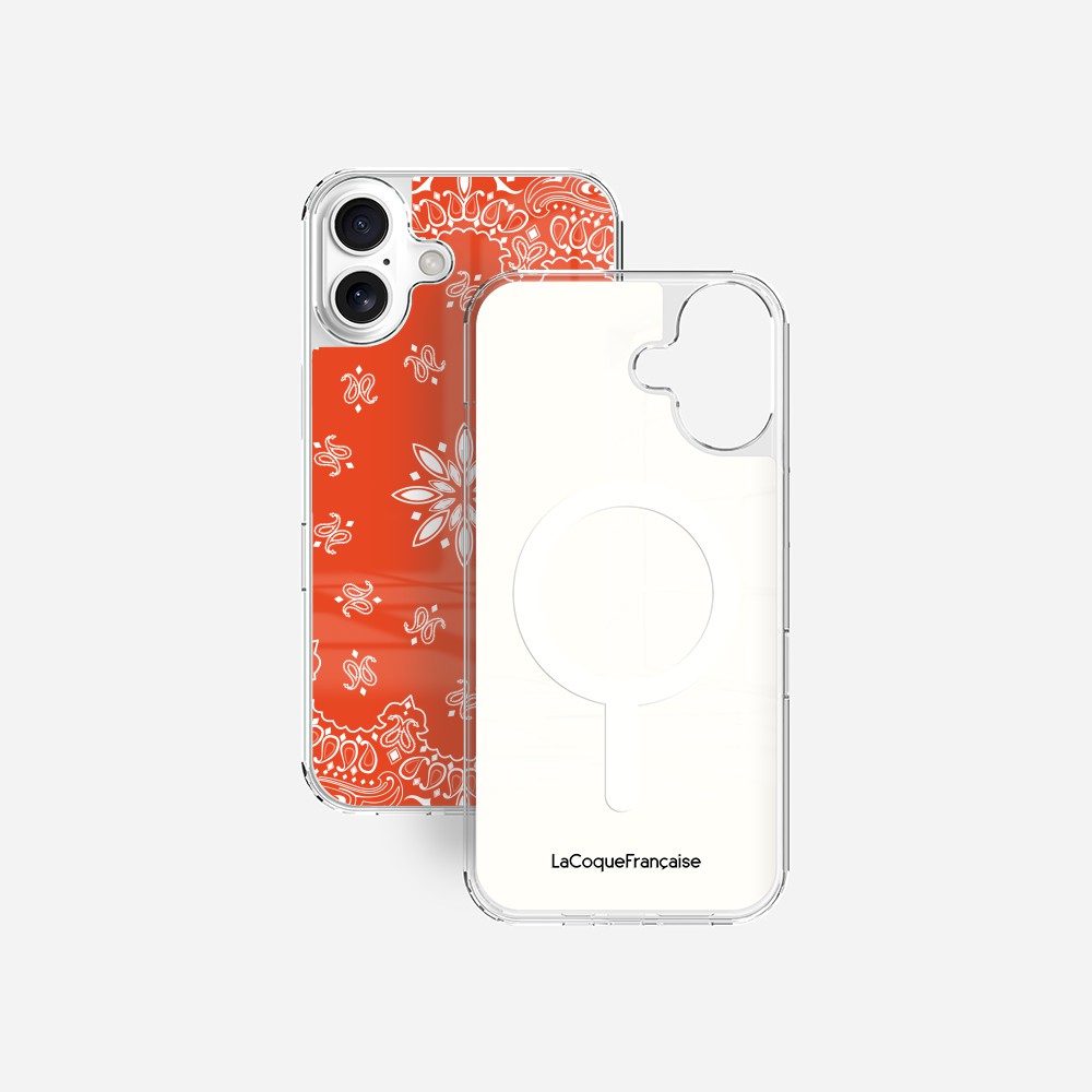 Coque Sans Anneaux Imprimee Bandana Orange - 25