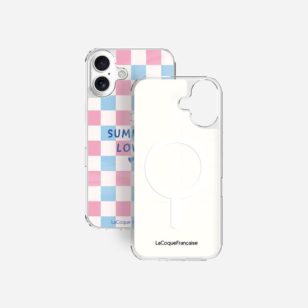 Coque Sans Anneaux Imprimee Summer Love Bleu