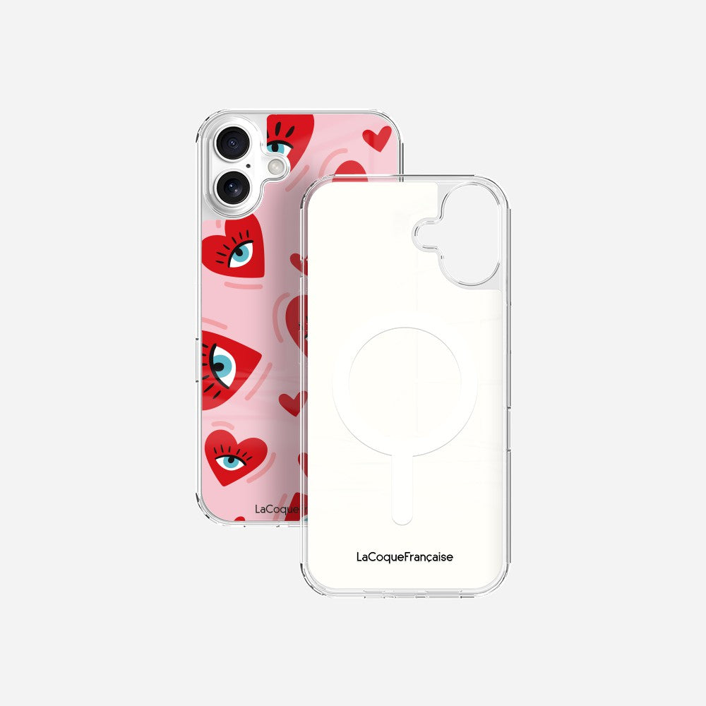 Coque Sans Anneaux Imprimee Yeux D'amour