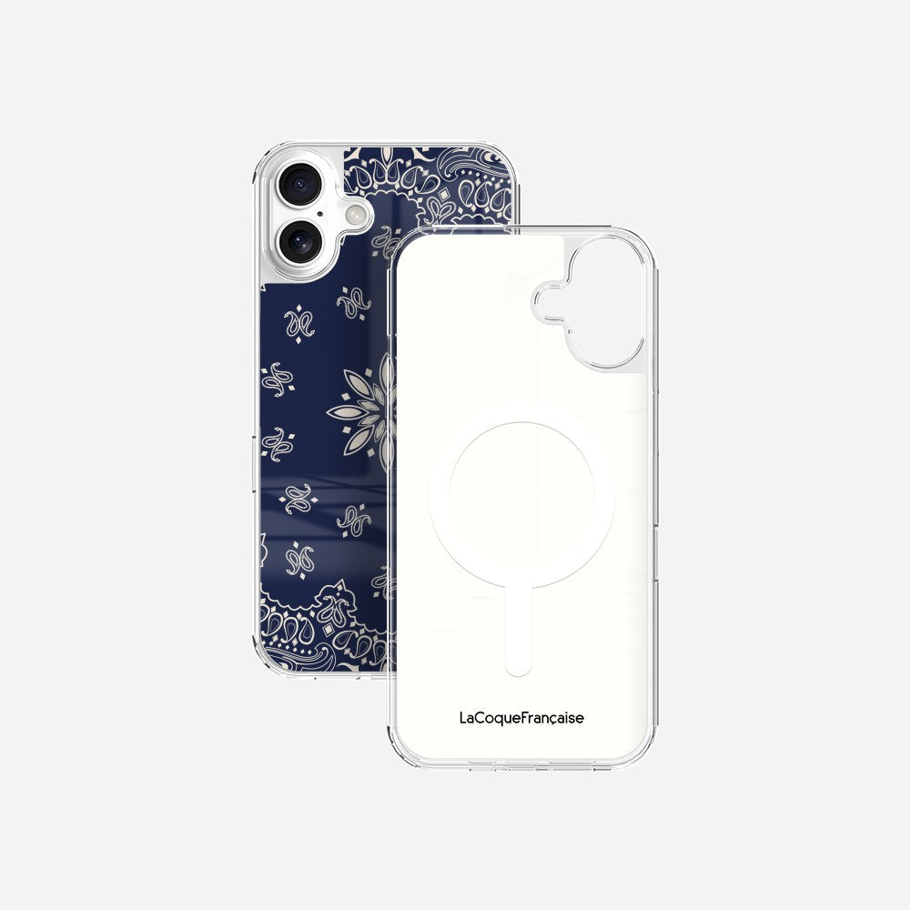 Coque Sans Anneaux Imprimee Bandana Marine
