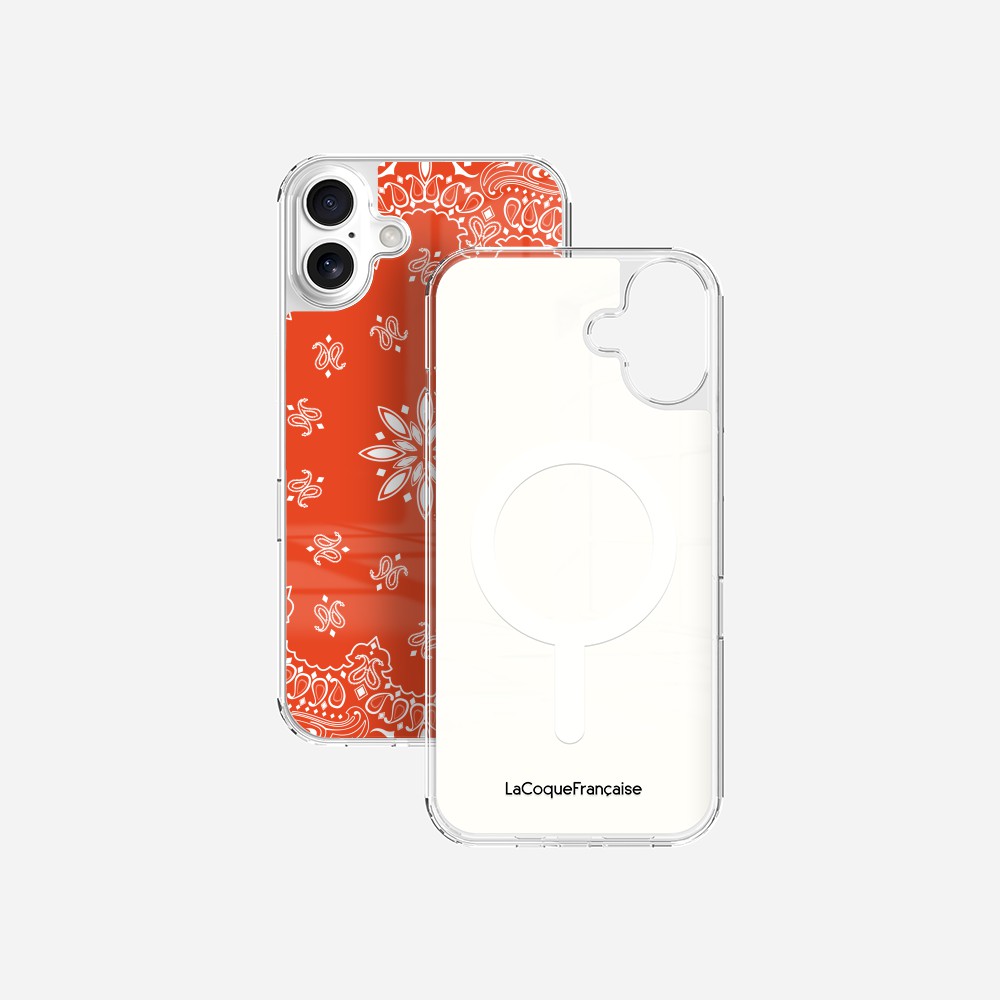 Coque Sans Anneaux Imprimee Bandana Orange - 26