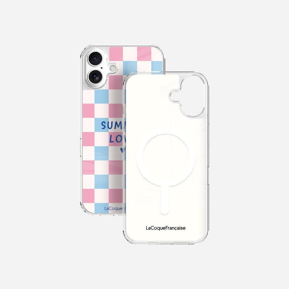 Coque Sans Anneaux Imprimee Summer Love Bleu
