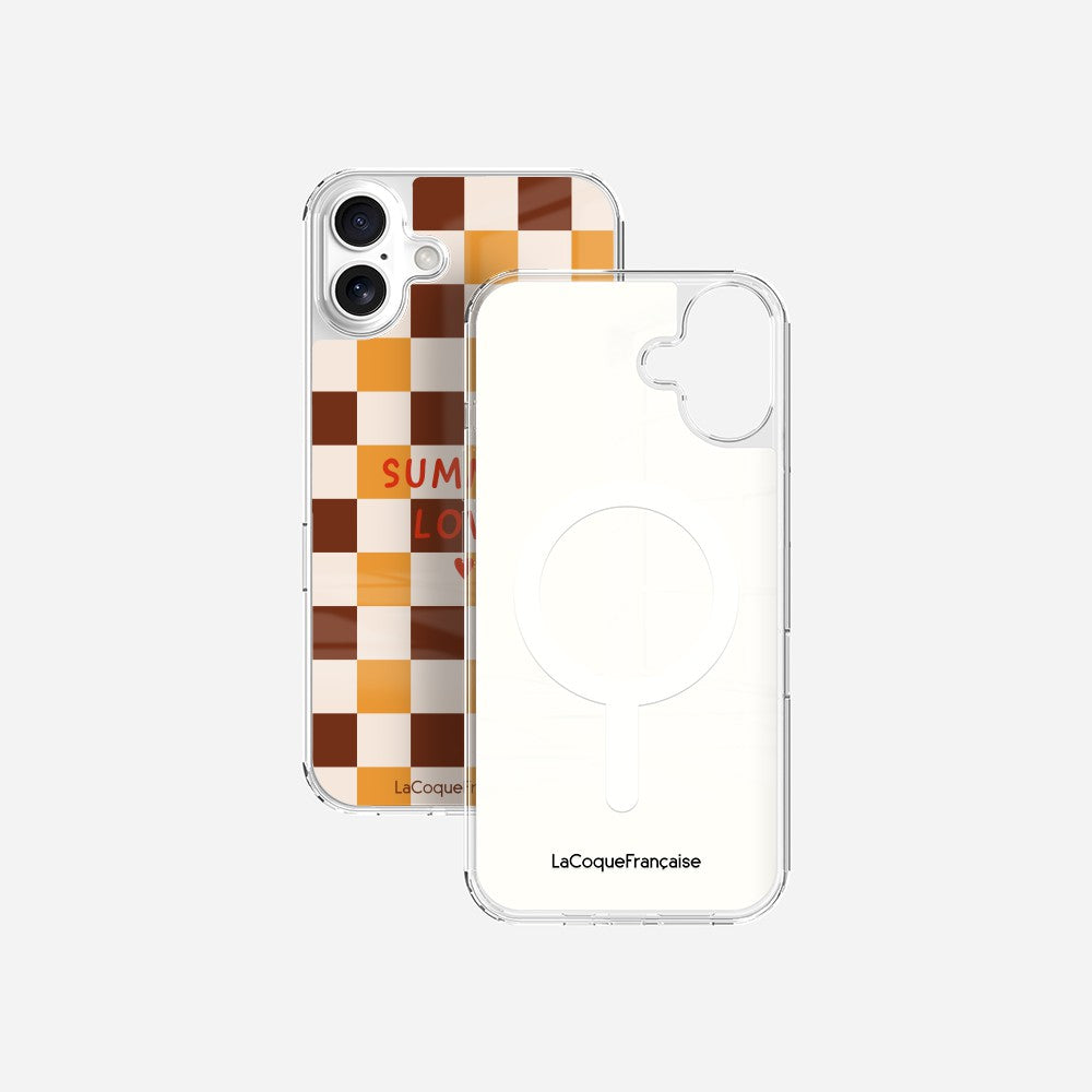 Coque Sans Anneaux Imprimee Summer Love Brun