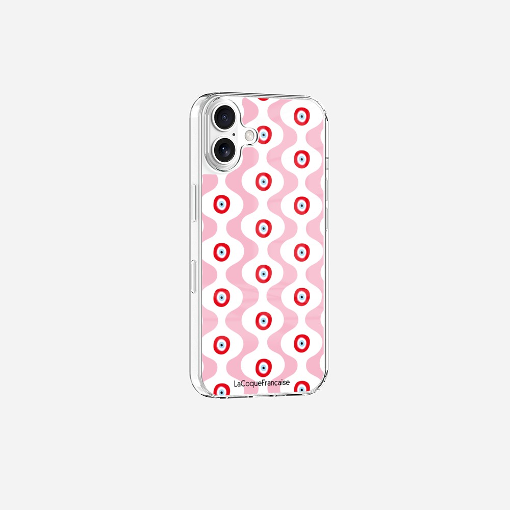 Coque Sans Anneaux Imprimee Vagues Rose