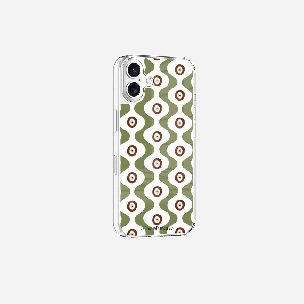 Coque Sans Anneaux Imprimee Vagues Vert