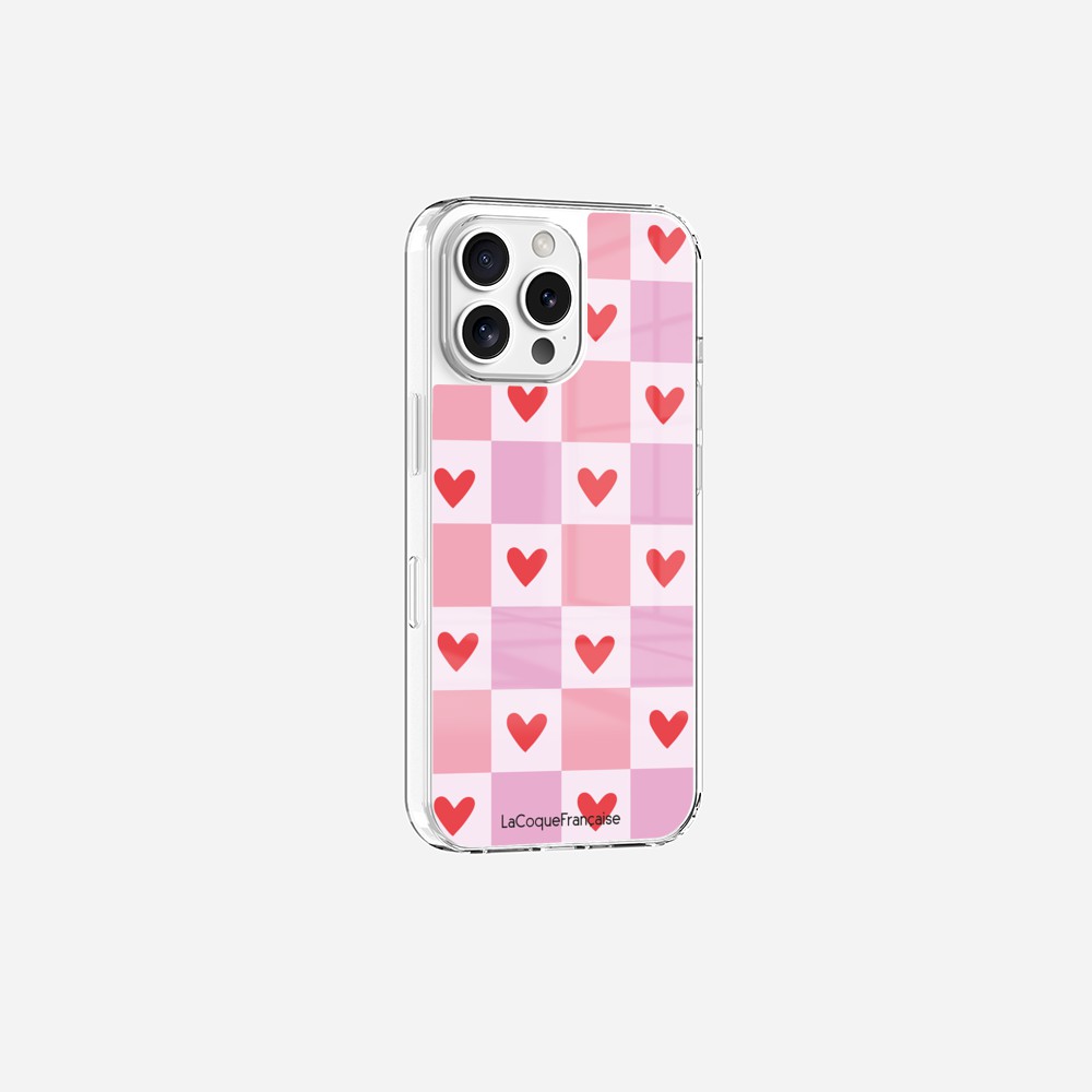 Heart Plaid Printed Ringless Case