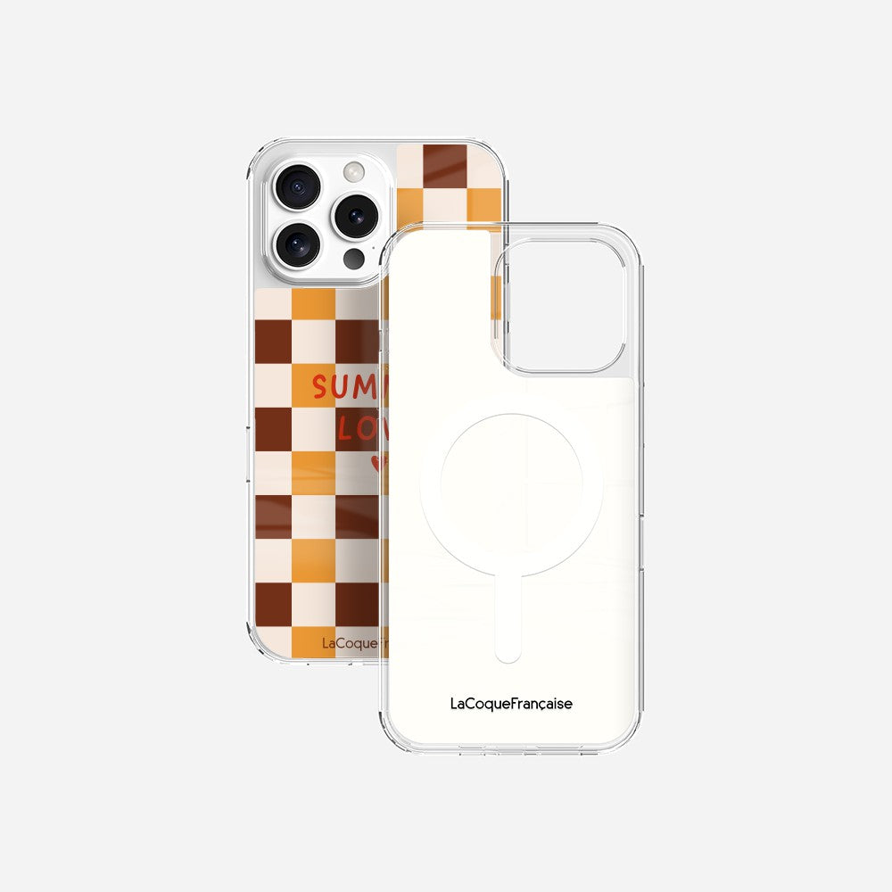 Coque Sans Anneaux Imprimee Summer Love Brun