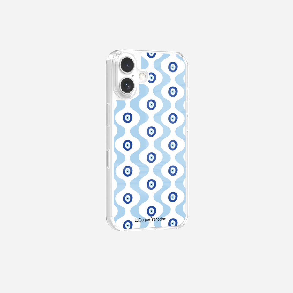 Coque Sans Anneaux Imprimee Vagues Bleu