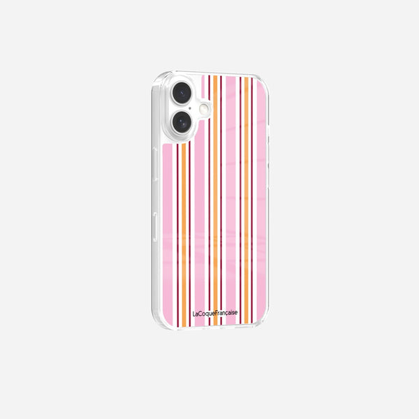 Coque Sans Anneaux Imprimee Rayure Rose - 5