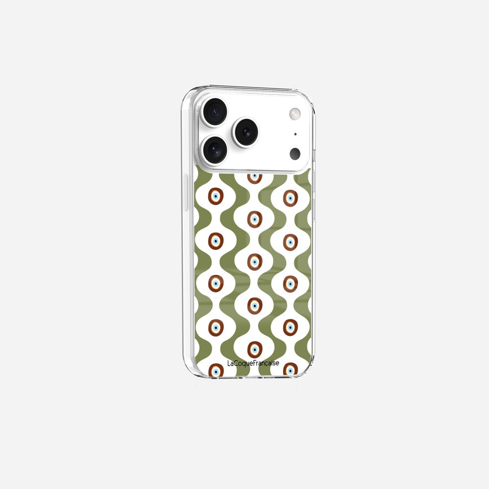 Coque Sans Anneaux Imprimee Vagues Vert