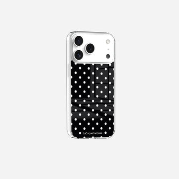 Coque Sans Anneaux Imprimee Pois Blanc - 2