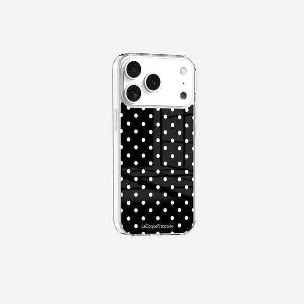 Coque Sans Anneaux Imprimee Pois Blanc - 2