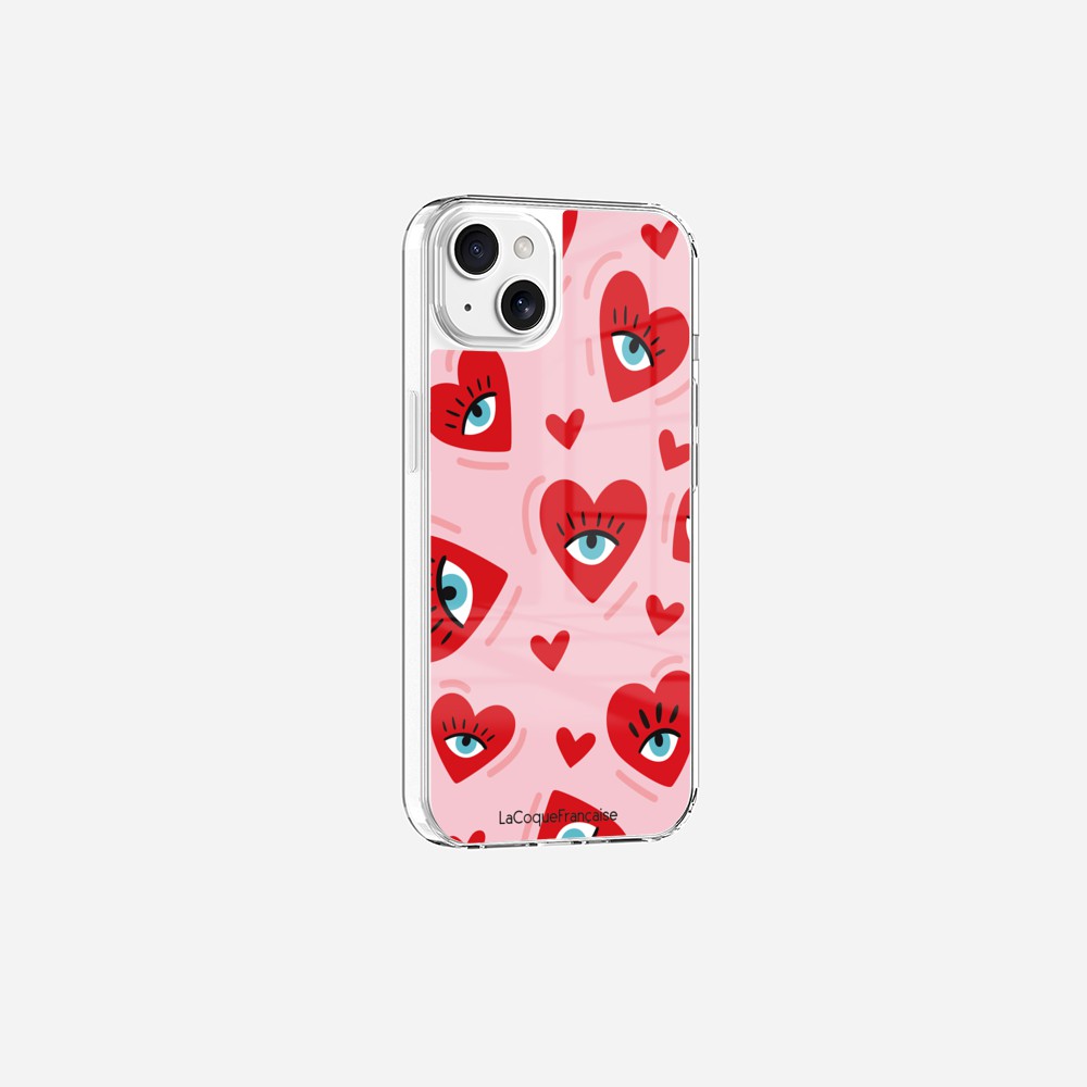 Coque Sans Anneaux Imprimee Yeux D'amour