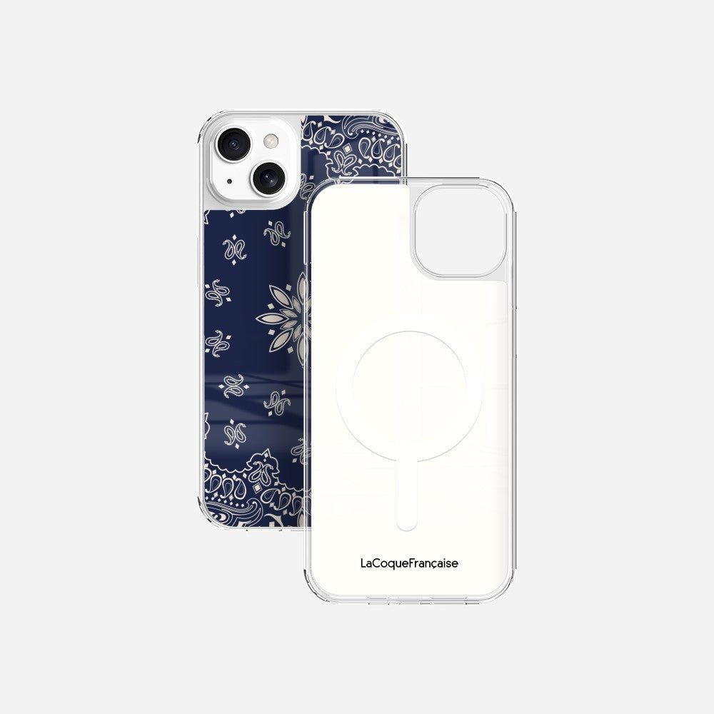 Coque Sans Anneaux Imprimee Bandana Marine