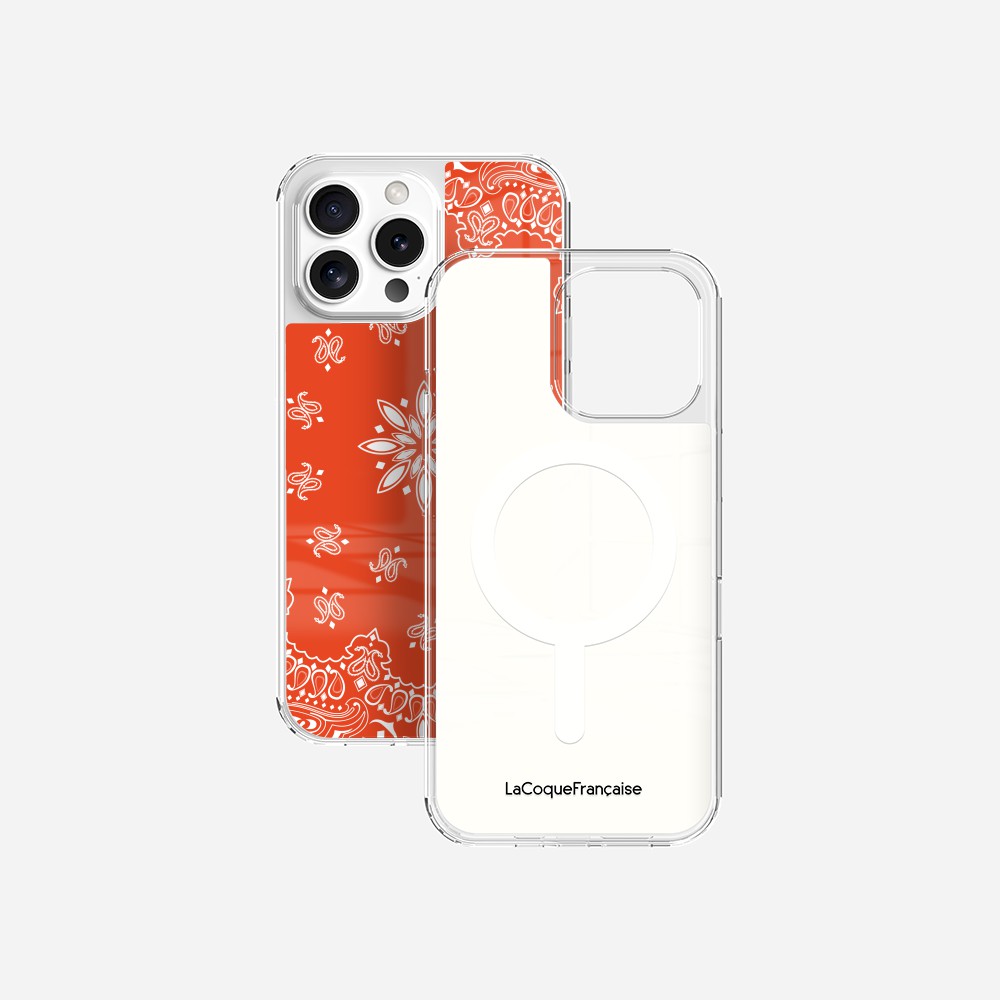 Coque Sans Anneaux Imprimee Bandana Orange - 28