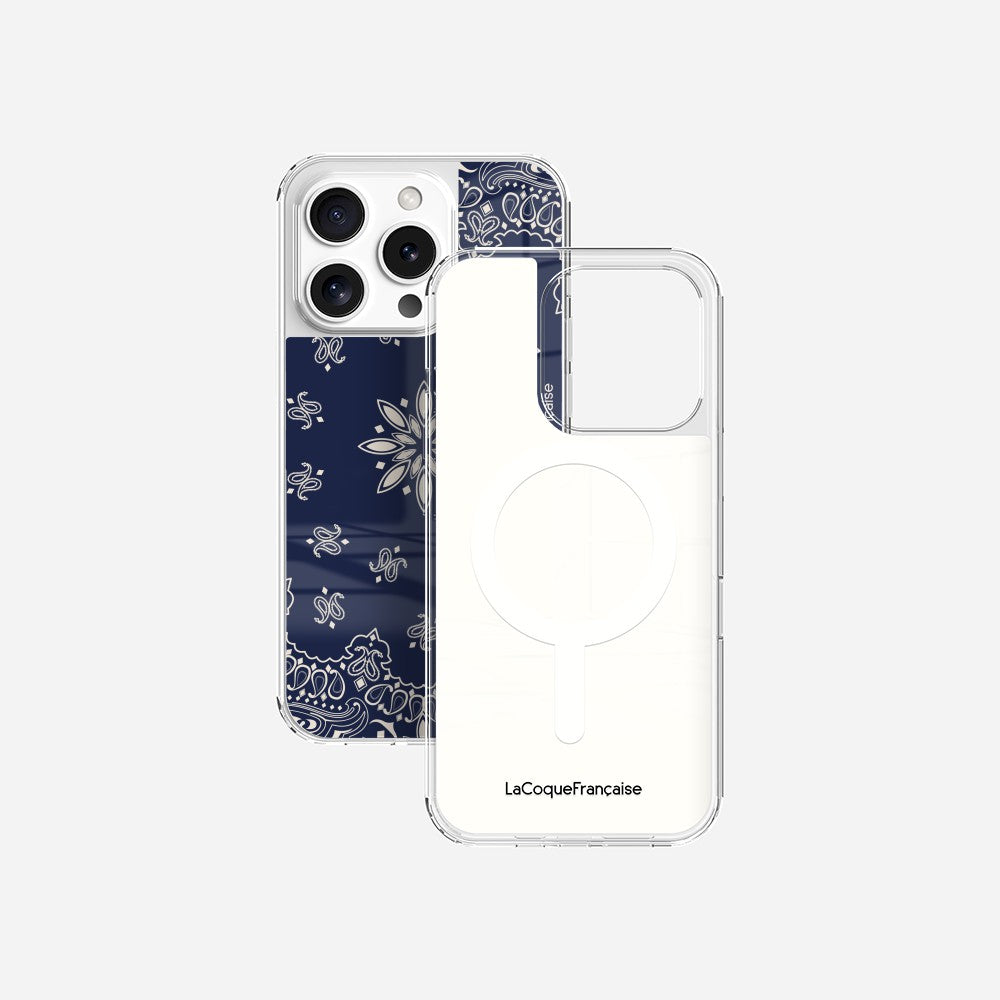 Coque Sans Anneaux Imprimee Bandana Marine