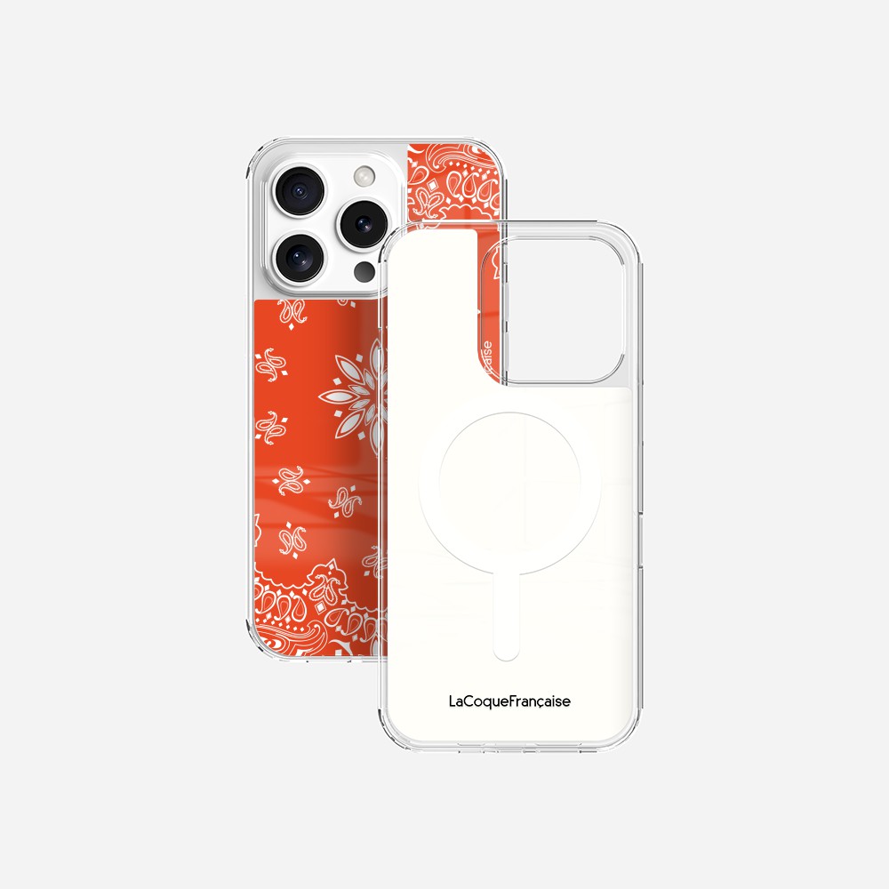 Coque Sans Anneaux Imprimee Bandana Orange - 35