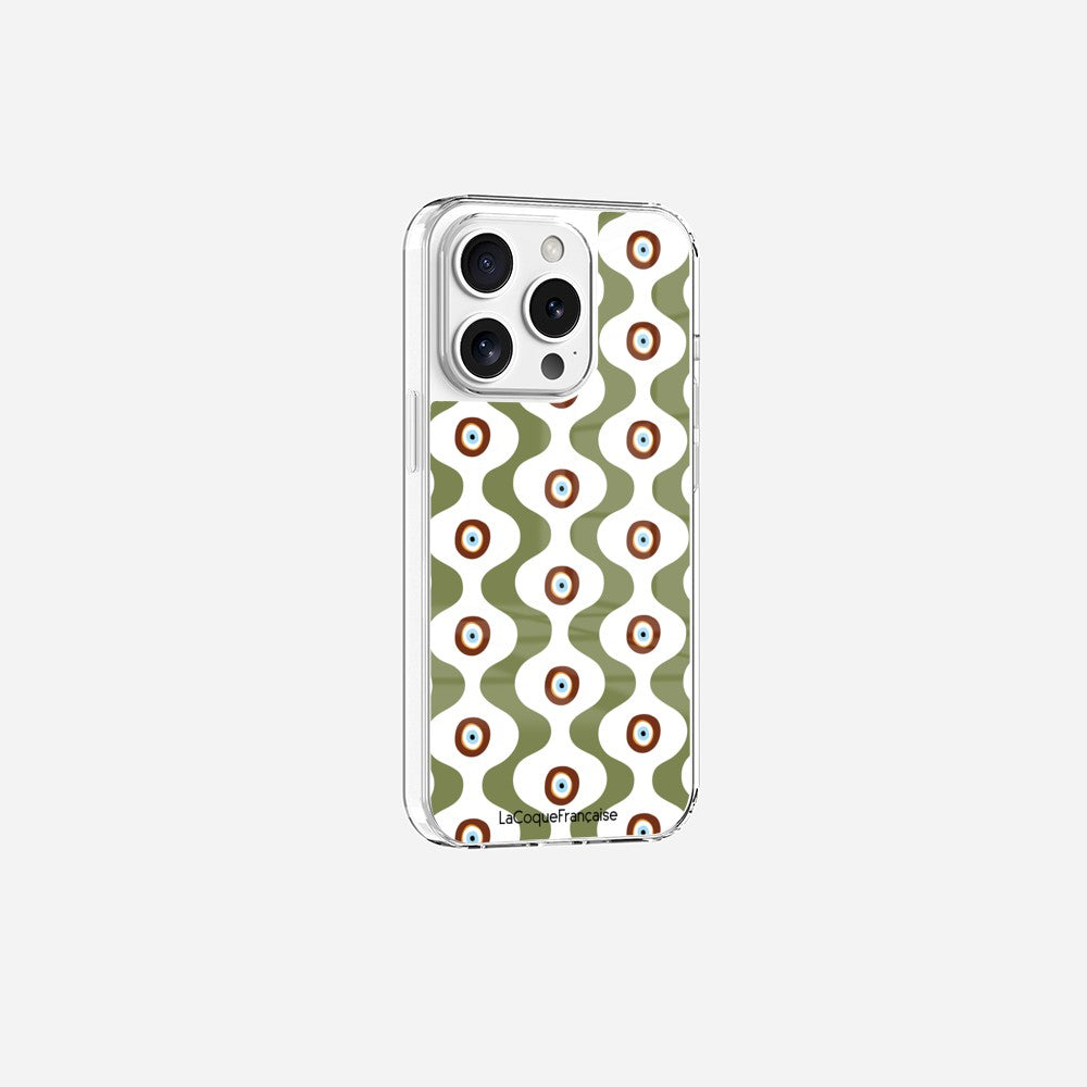 Coque Sans Anneaux Imprimee Vagues Vert