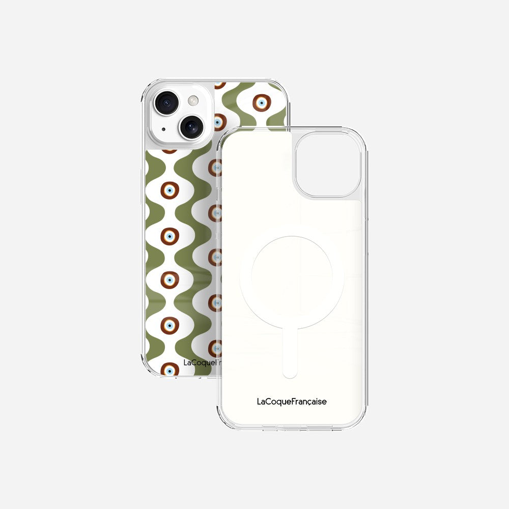 Coque Sans Anneaux Imprimee Vagues Vert