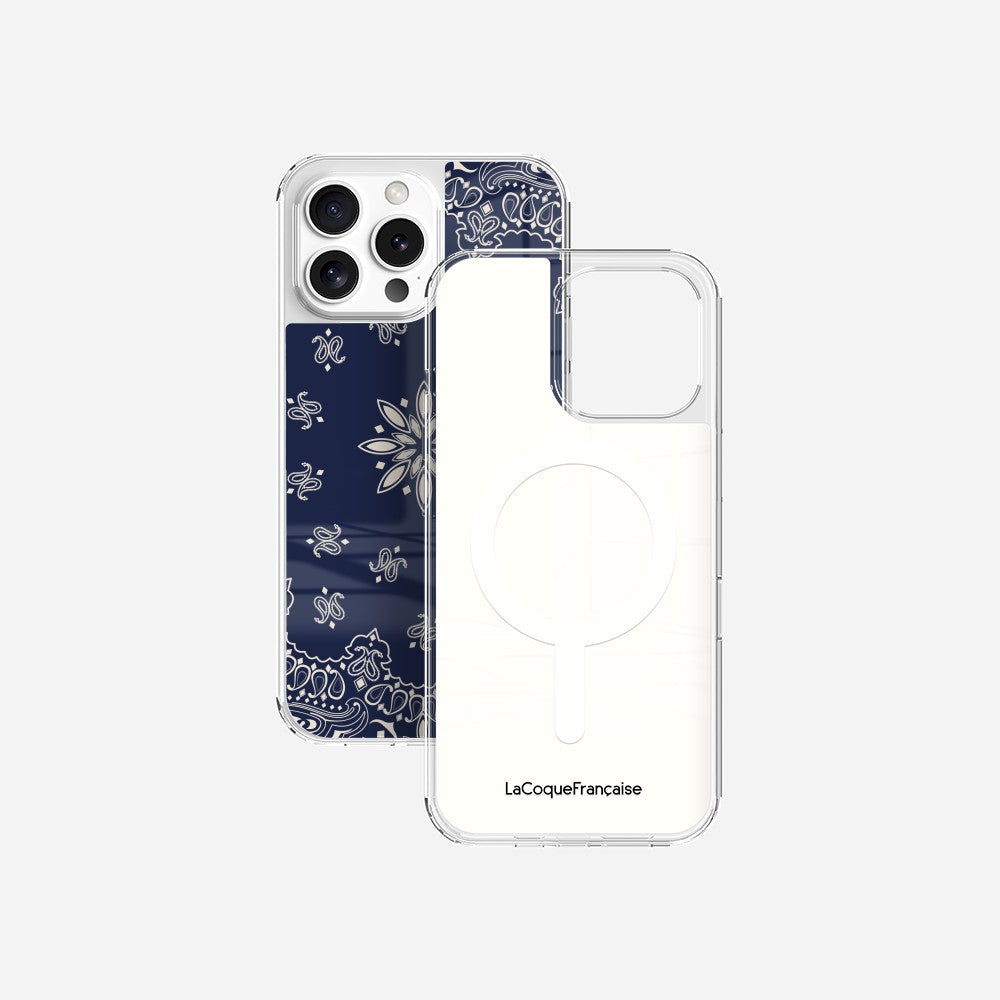 Coque Sans Anneaux Imprimee Bandana Marine