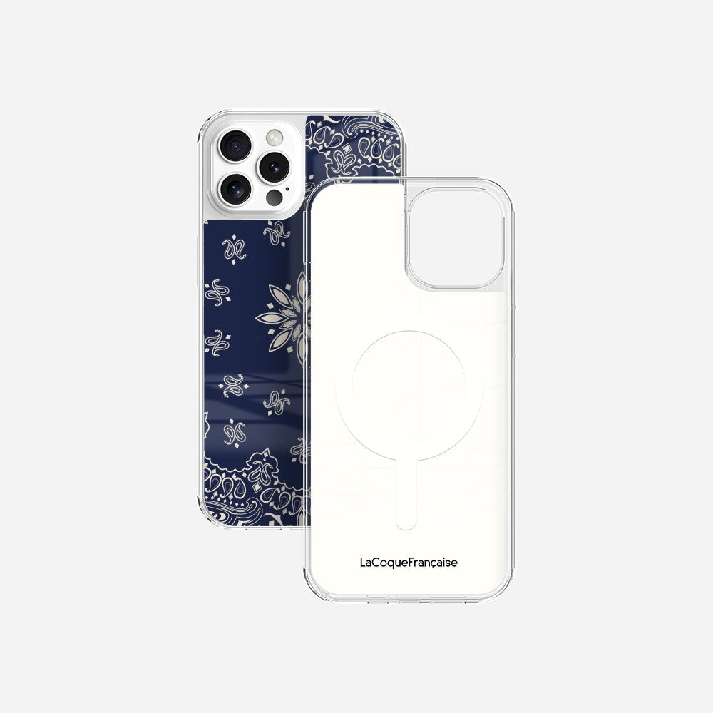 Coque Sans Anneaux Imprimee Bandana Marine