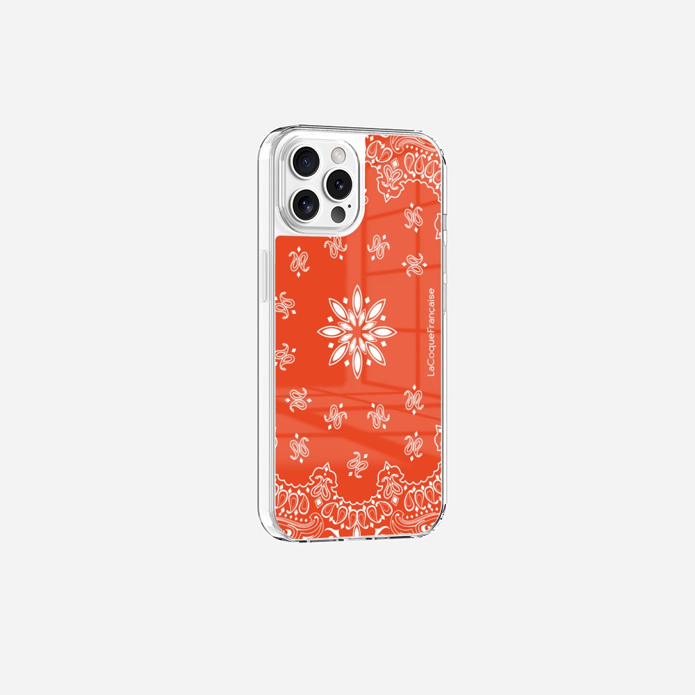 Orange Bandana Printed Case Without Rings