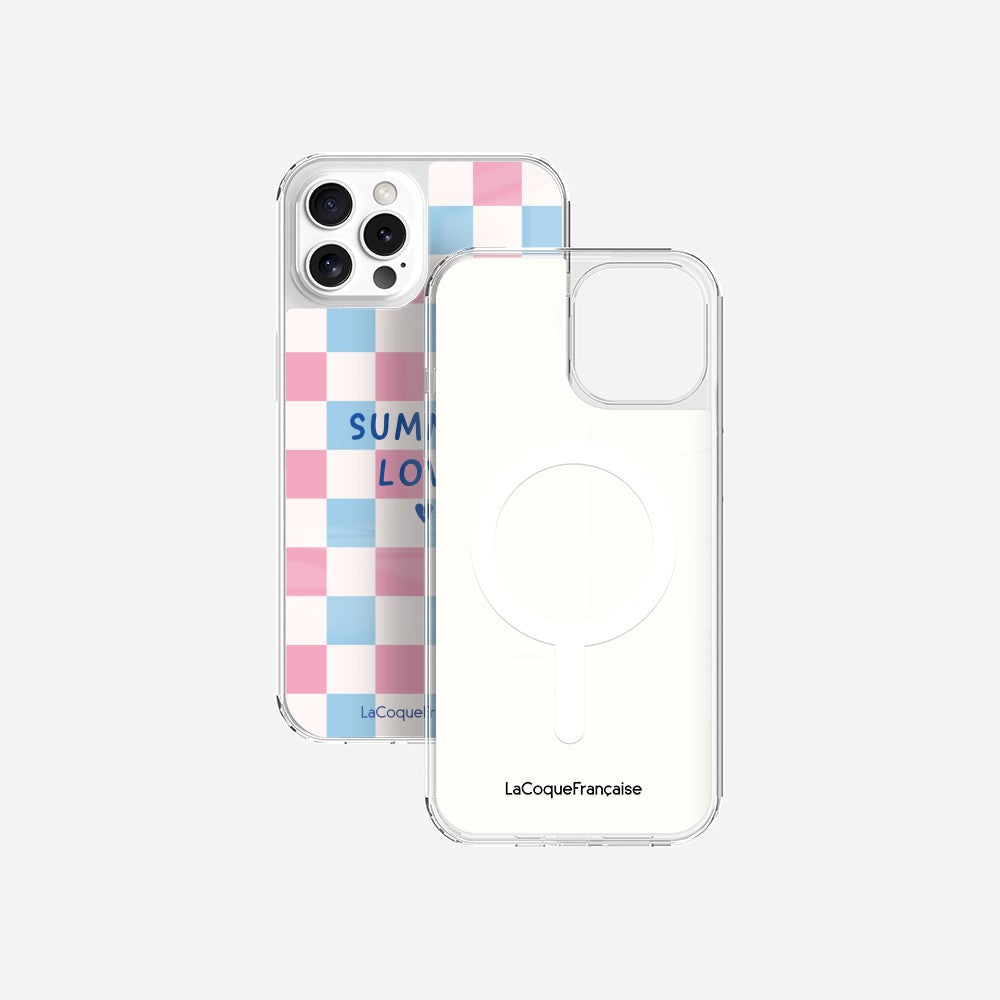 Coque Sans Anneaux Imprimee Summer Love Bleu