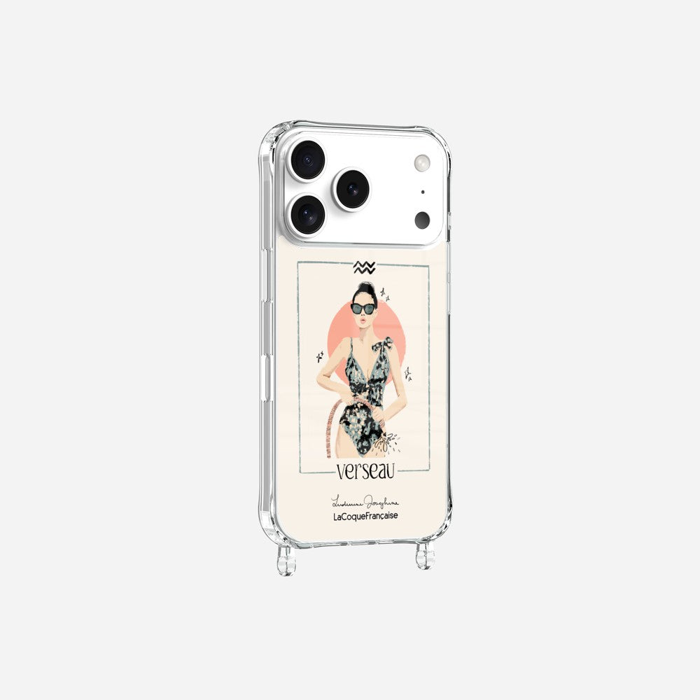 Coque LUDIVINE JOSEPHINE X LCF Anneaux Imprimee Verseau
