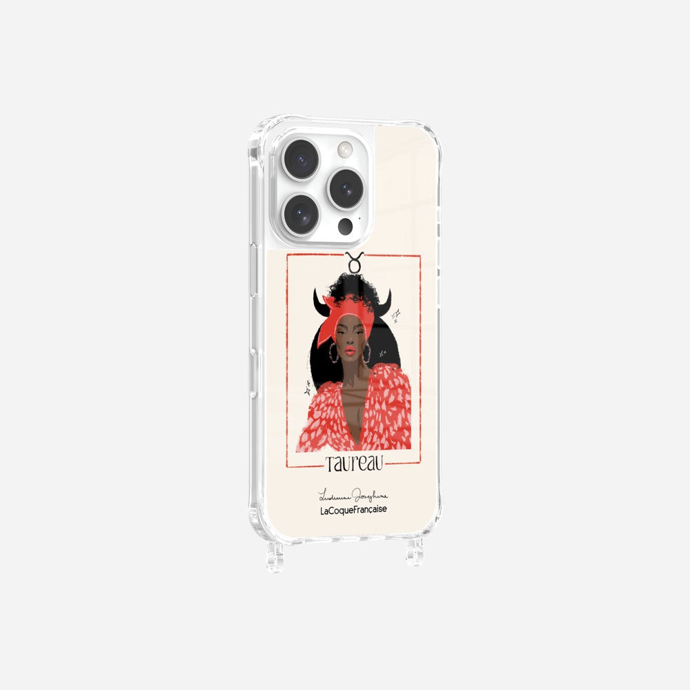 Coque LUDIVINE JOSEPHINE X LCF Anneaux Imprimee Taureau