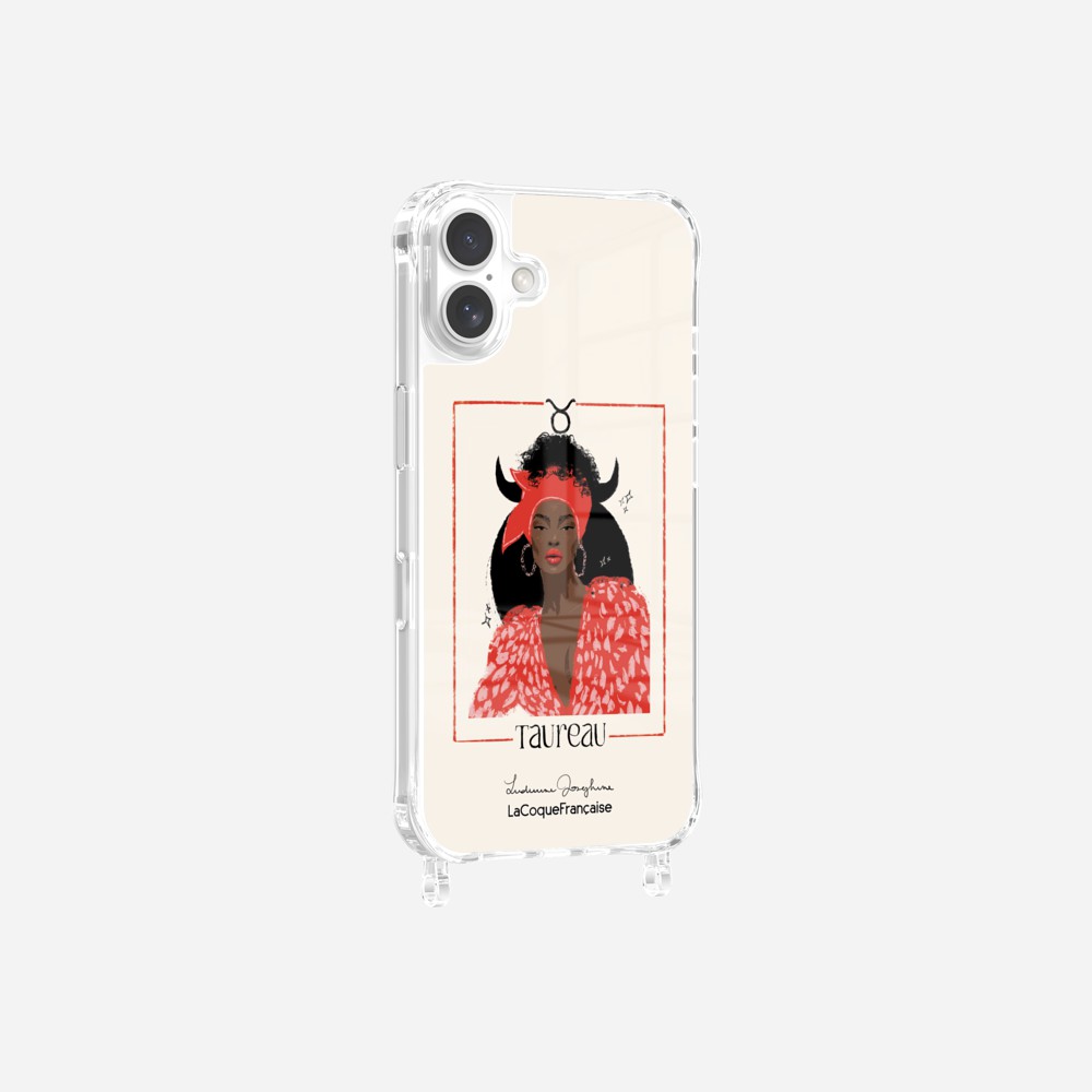 Coque LUDIVINE JOSEPHINE X LCF Anneaux Imprimee Taureau