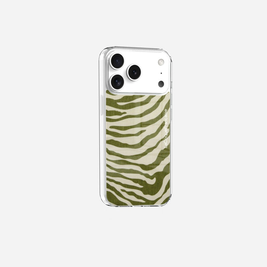 Coque Sans Anneaux Imprimee Zebre Vert - 4