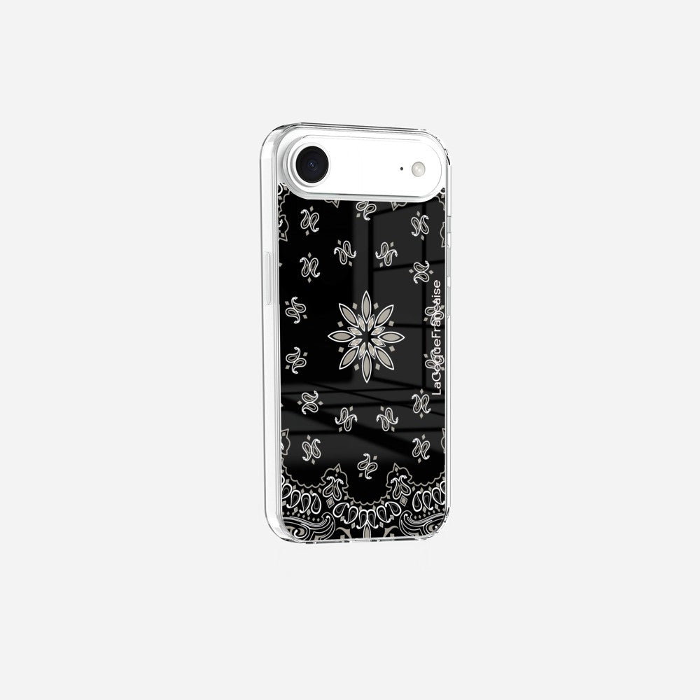 Coque Sans Anneaux Imprimee Bandana Noir - 3