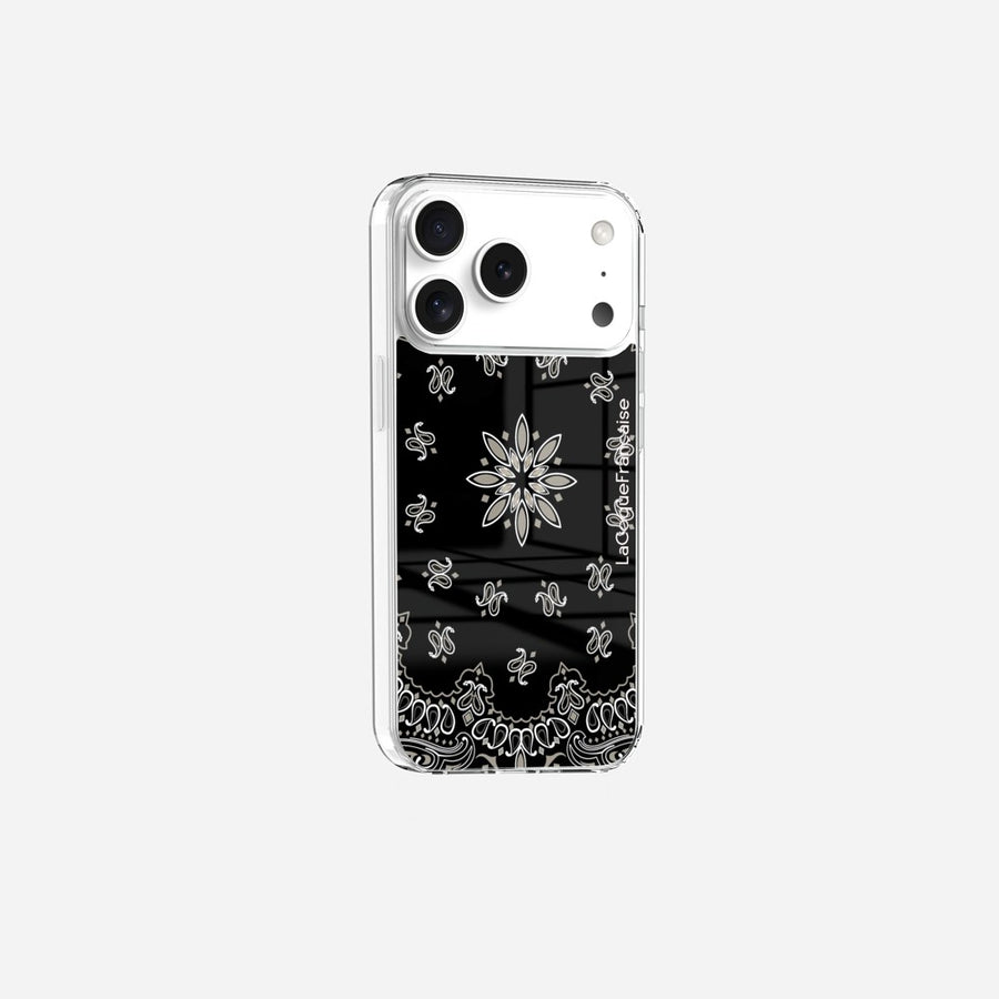 Coque Sans Anneaux Imprimee Bandana Noir - 4