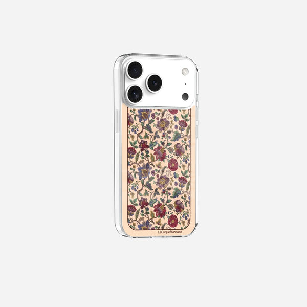 Coque Sans Anneaux Imprimee Foulard Fleurs Rouges
