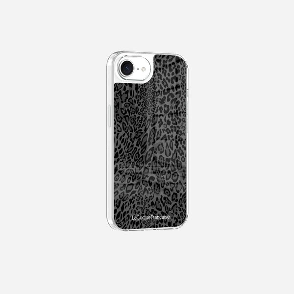 Coque Sans Anneaux Imprimee Leopard Gris