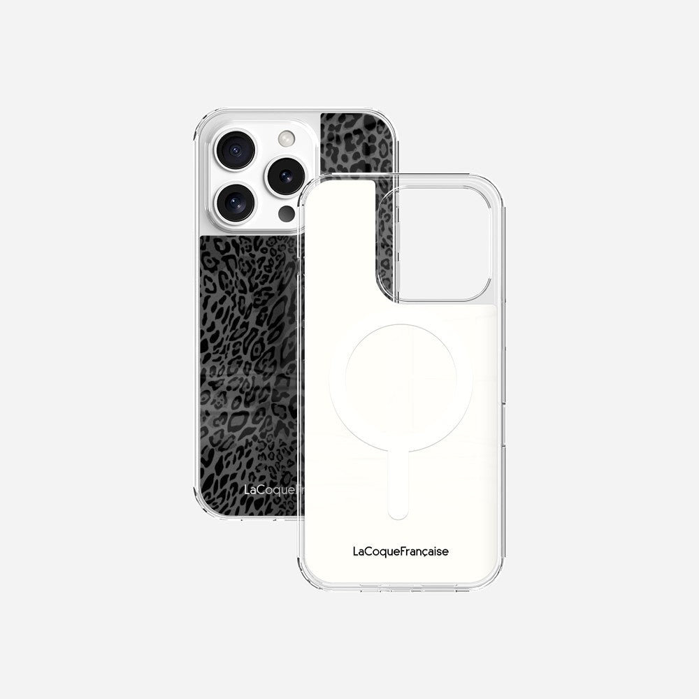 Coque Sans Anneaux Imprimee Leopard Gris - 32