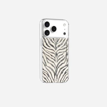 Coque Sans Anneaux Imprimee Zebre Noir - 20