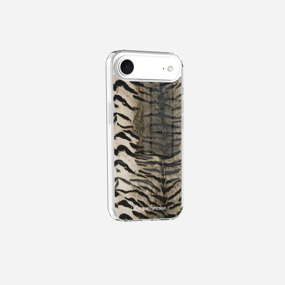 Coque Sans Anneaux Imprimee Zebre Gris