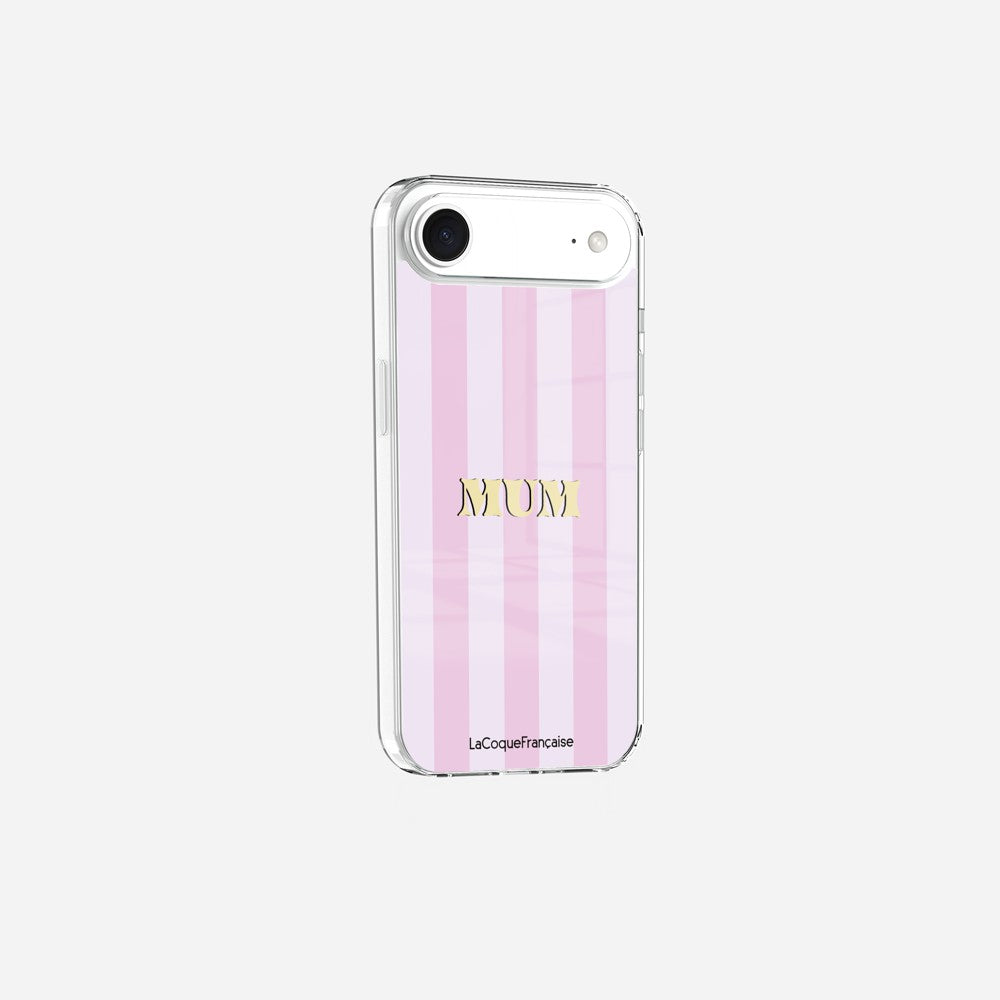 Coque Sans Anneaux Imprimee Mum - Rose Et Parme - 3