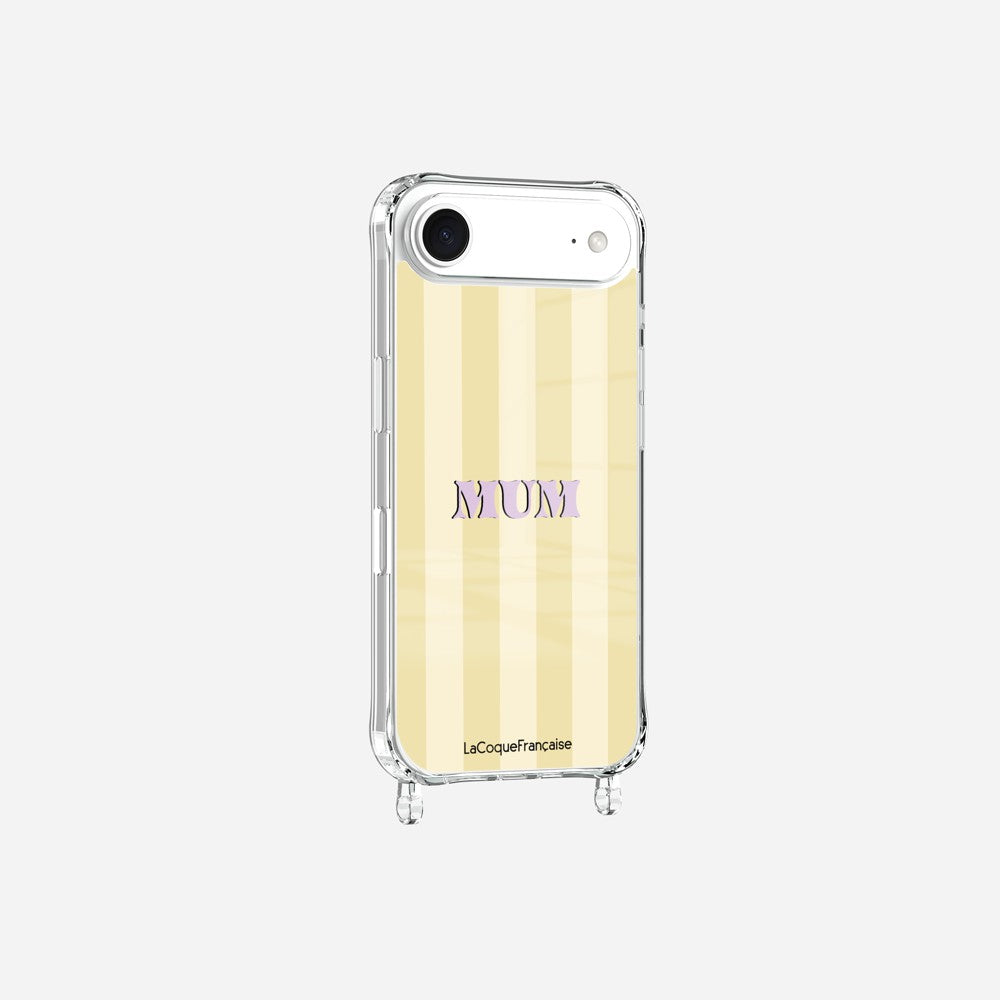 Coque Anneaux Imprimee Mum - Jaune Et Beige - 3